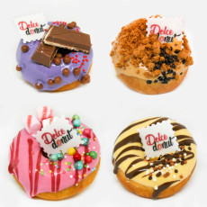 Assortimentje Ambachtelijke donuts 'Dolce Donut' (4st)